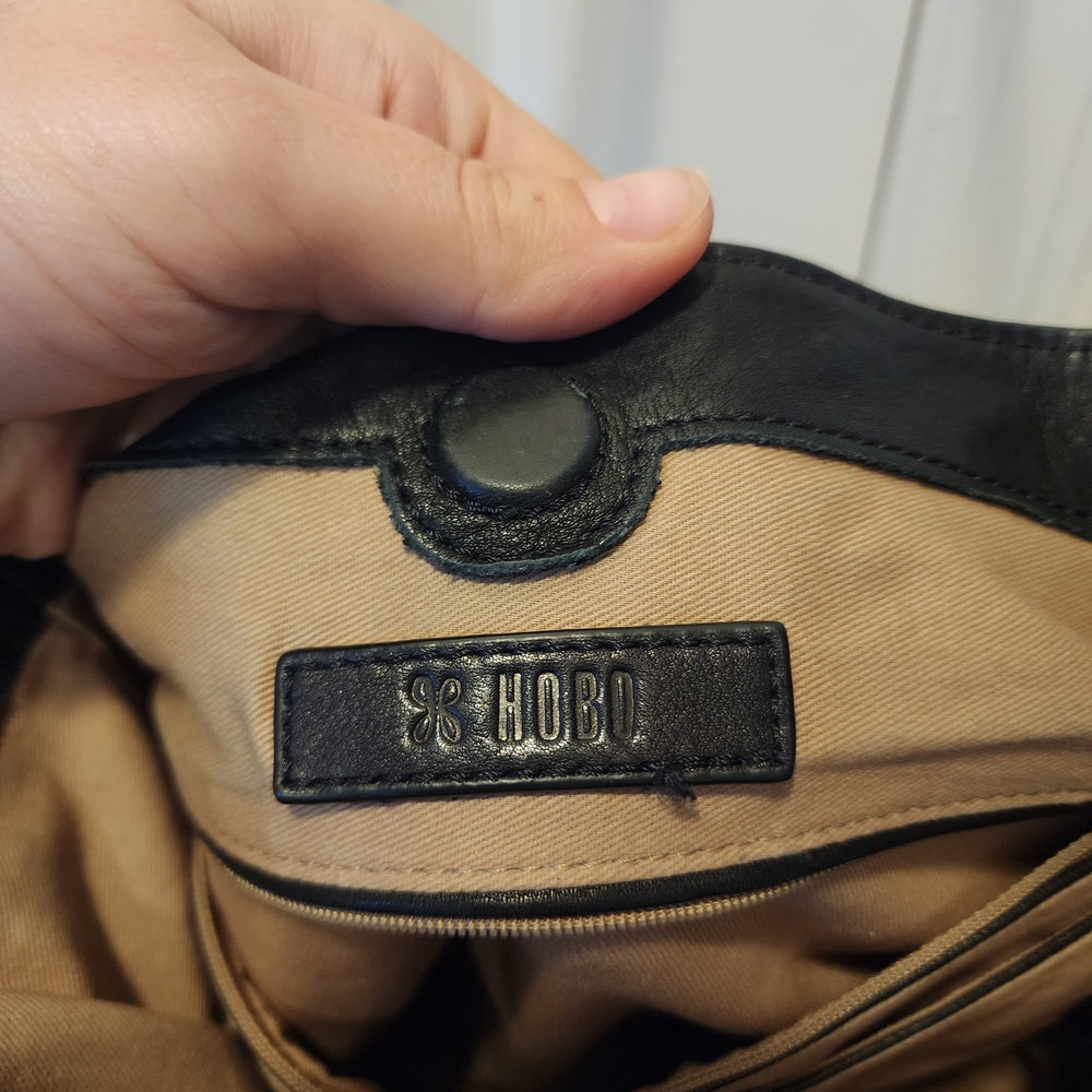 HOBO Black Genuine Leather Tote Bag - Picture 2 of 8